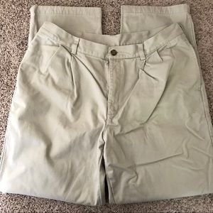 LL Bean pants warm soft casual fully lined natural fit tan 37x34 men’s